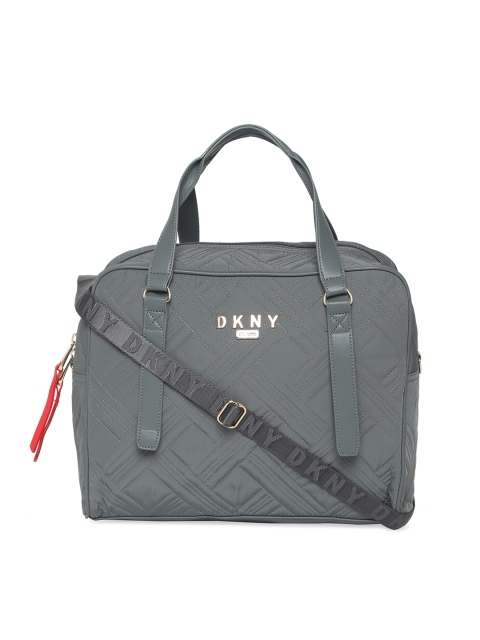 

DKNY Grey Textured Swagger Handheld Bag