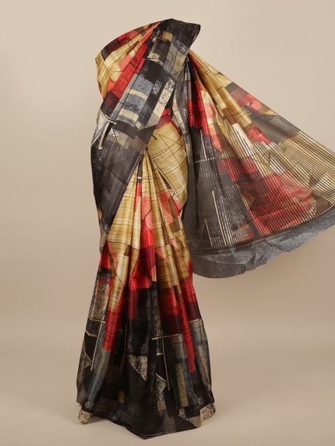

Pothys Beige & Black Saree