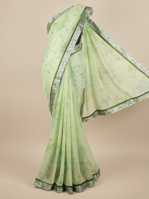 

Pothys Green Floral Saree
