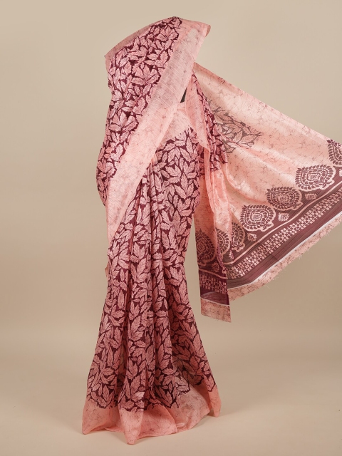 

Pothys Pink & Maroon Ethnic Motifs Saree