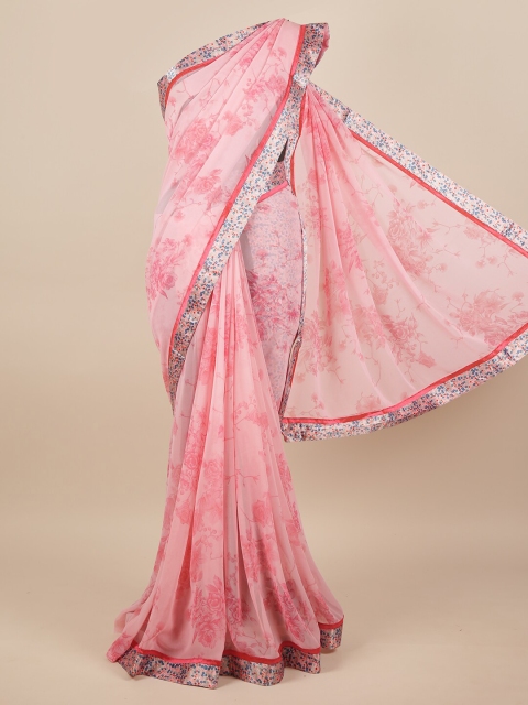 

Pothys Pink & Blue Ethnic Motifs Saree