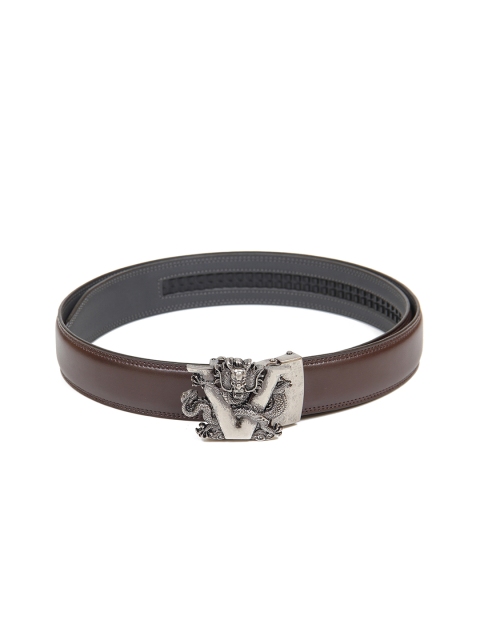 

Calvadoss Men Brown Textured PU Formal Belt