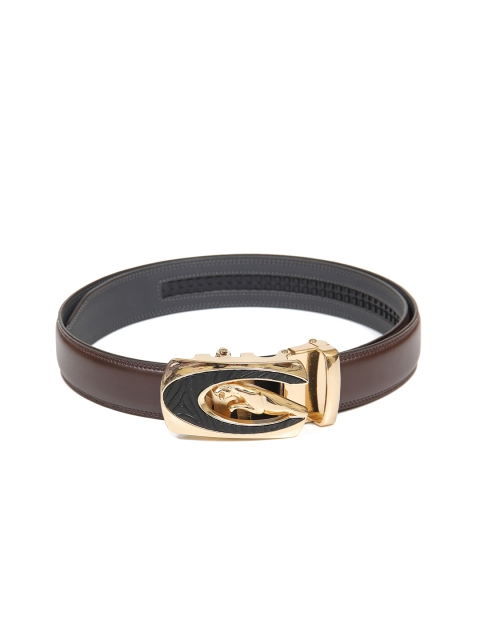 

Calvadoss Men Brown Textured PU Belt