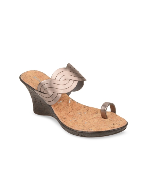 

Rocia Gunmetal-Toned Textured Wedge Sandals, Metallic