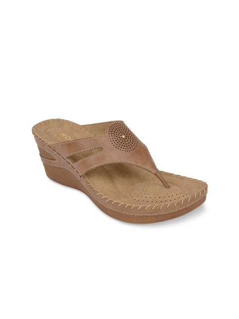 

Rocia Tan Brown Wedge Sandals