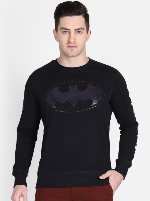 

Free Authority Men Black Batman Printed Sweatshirt