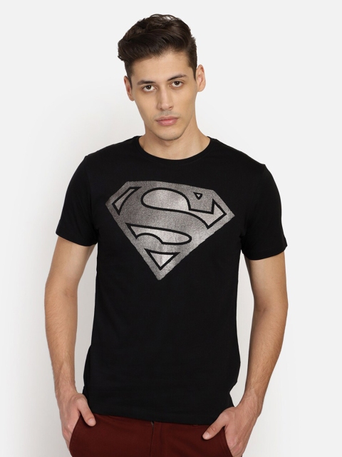 

Free Authority Men Black Superman Printed T-shirt