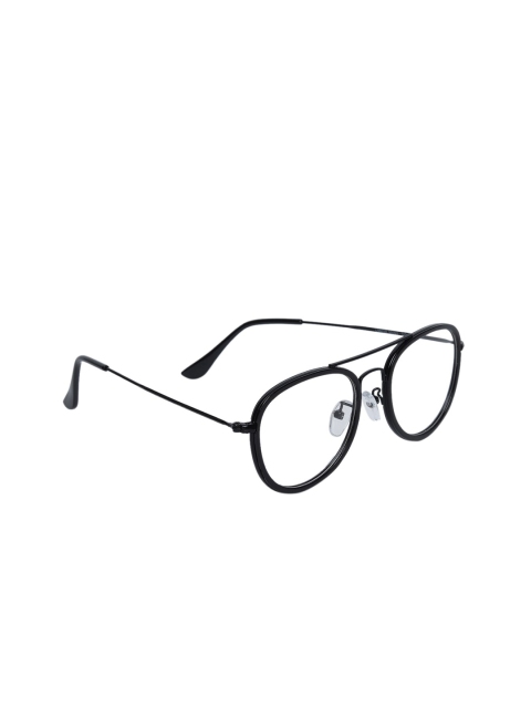 

Peter Jones Eyewear Unisex Black Full Rim Aviator Anti Glare Computer Glasses