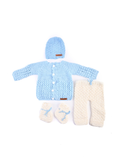 

The Original Knit Unisex Kids Blue & Cream-Coloured Top with Pyjamas