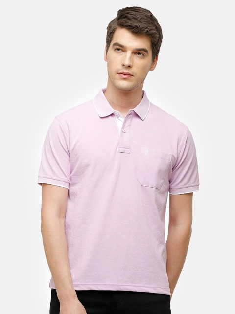 

Classic Polo Men Lavender Polo Collar T-shirt