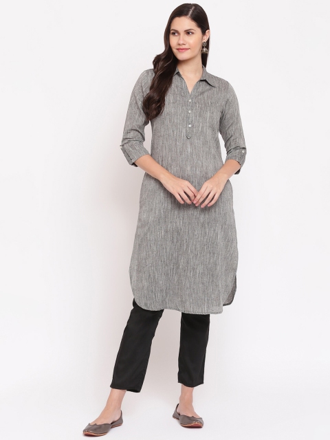 

IMARA Women Grey Kurta