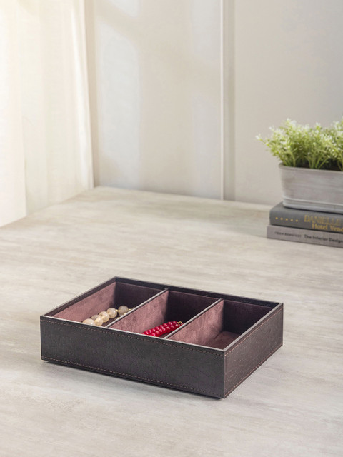 

Pure Home and Living Brown 3 Compartment Marco Tray