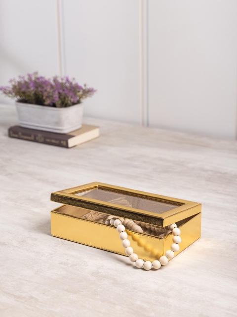 

Pure Home and Living Gold-Toned Moroccan Patterned Jewellery Organiser