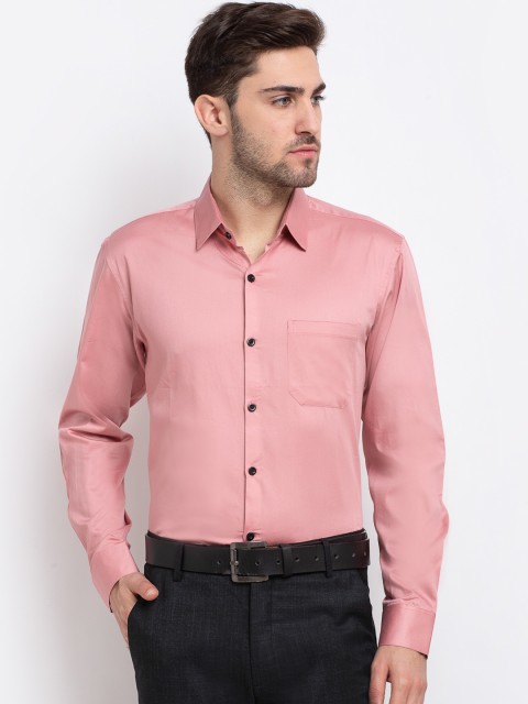 

JAINISH Men Pink Smart Opaque Formal Shirt