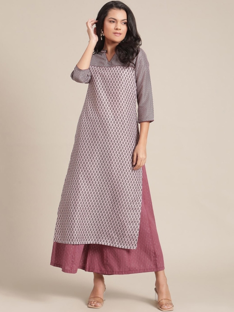 

Varanga Women Mauve Ethnic Motifs Kurta