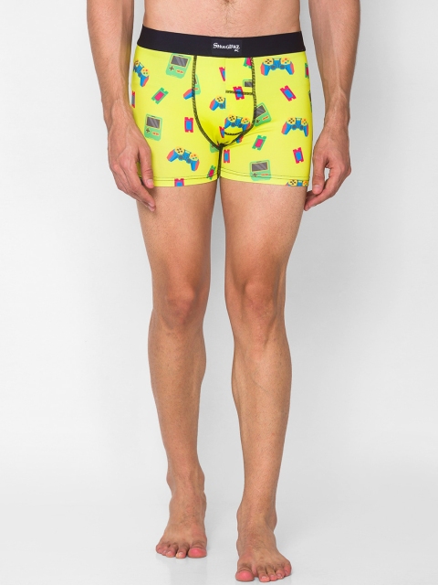 

Smugglerz Men Yellow & Blue Printed Trunks