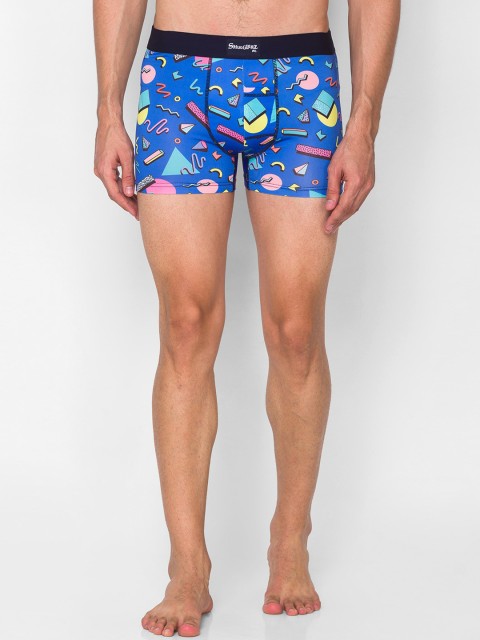 

Smugglerz Men Blue & Pink Printed Trunks