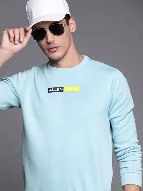 

Allen Solly Sport Men Blue Solid Sweatshirt