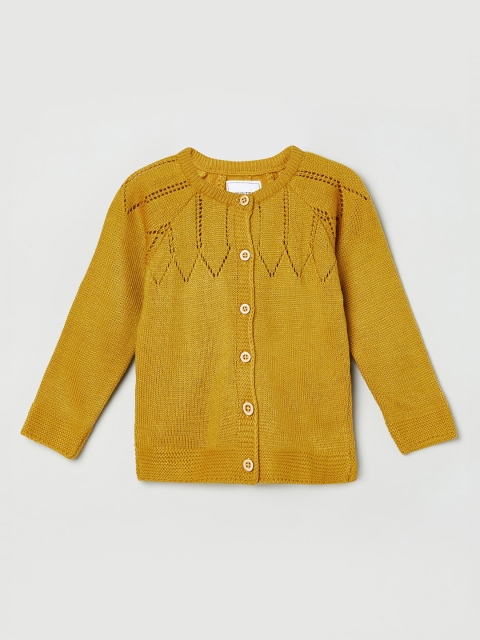 

max Girls Mustard Yellow Sweater