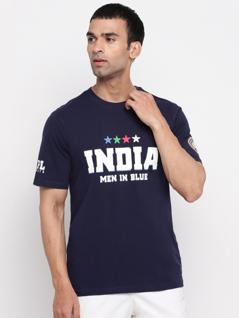 

MPL SPORTS Men Blue & White Official Team India Jersey Pride Printed Cotton T-shirt