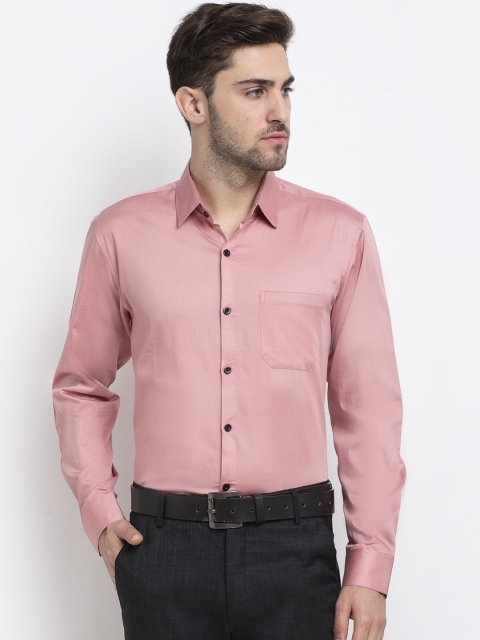 

JAINISH Men Pink Smart Opaque Formal Shirt