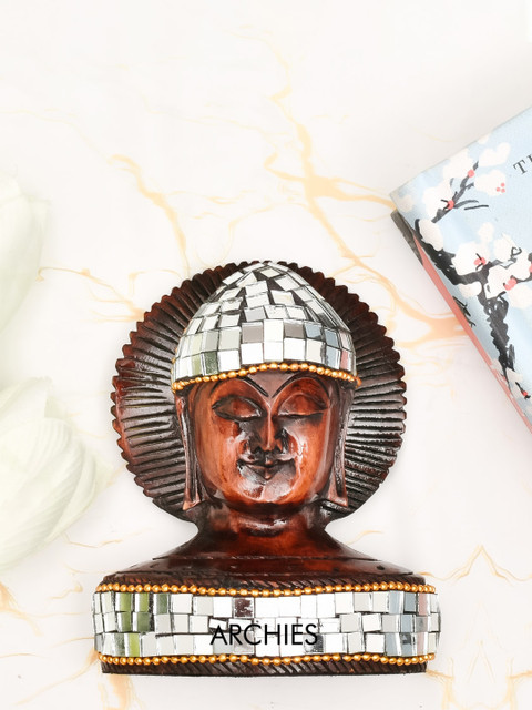 

Archies Multicoloured Sequence Studded Nirvana Buddha Idol Showpiece, Multi