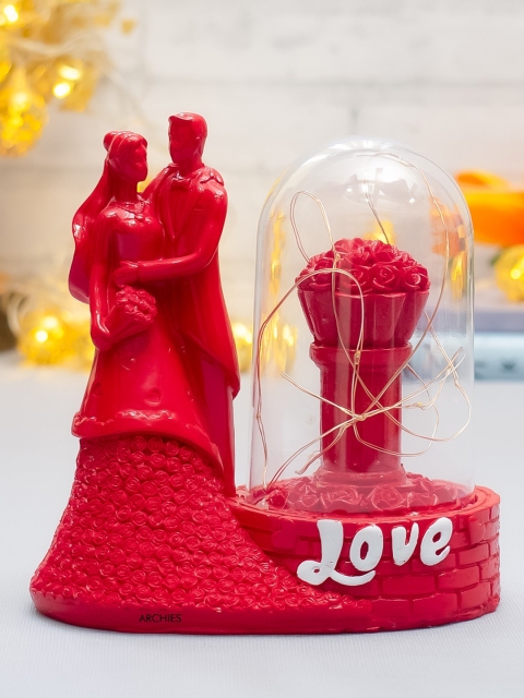 

Archies Red Premium Romantic Lovers Statue Showpiece