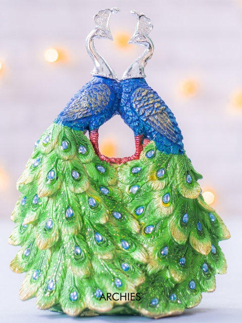 

Archies Blue & Green Royal Peacock Pair Showpiece