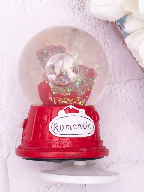 

Archies Red Premium Romantic Teddy Bear Lovers Statue Showpiece