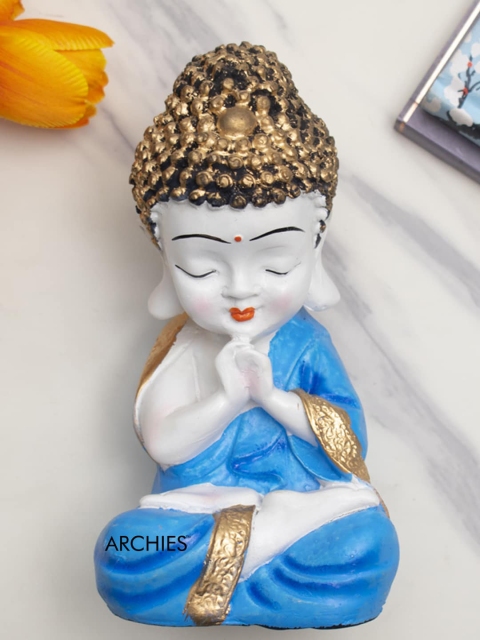 

Archies Blue & White Buddha Monk Showpiece