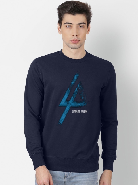 

Free Authority Men Navy Blue Linkin Park Printed Sweatshirt