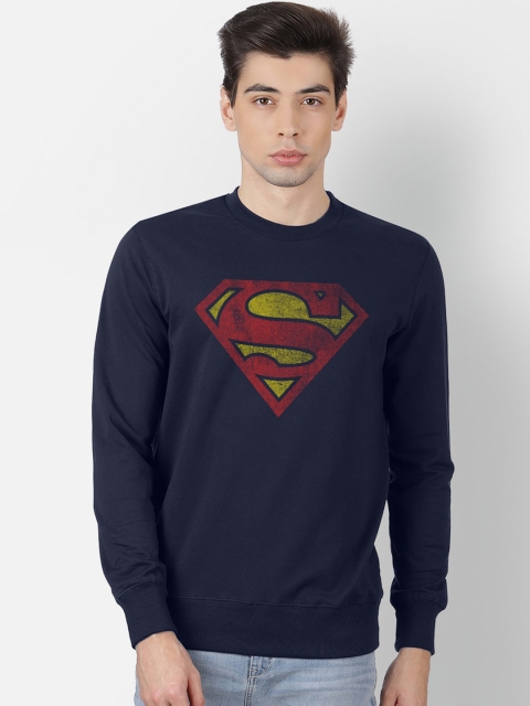 

Free Authority Men Navy Blue Superman Printed Sweatshirt