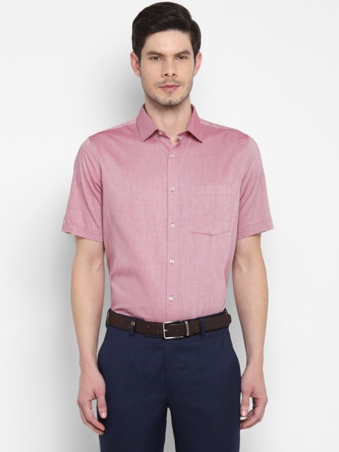 

Turtle Men Red Opaque Formal Shirt