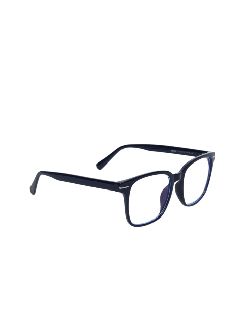 

Peter Jones Eyewear Unisex Black & Blue Square Blue Light Blocking Computer Glasses