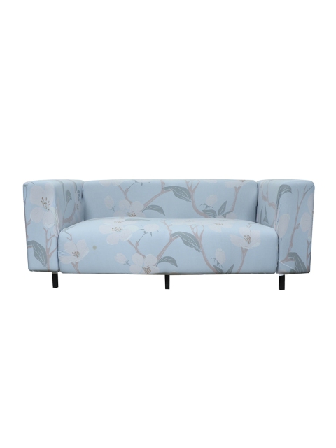 

HOUSE OF QUIRK Light Blue Coloured Printed DoubleHOUSE OF QUIRK Light Blue Coloured Printed Double Seater Stretchable Sofa Cover