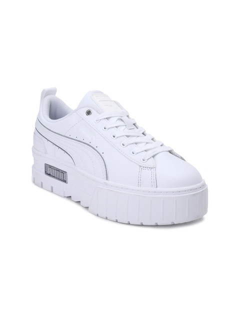 

Puma Women White Mayze Metal Sneakers