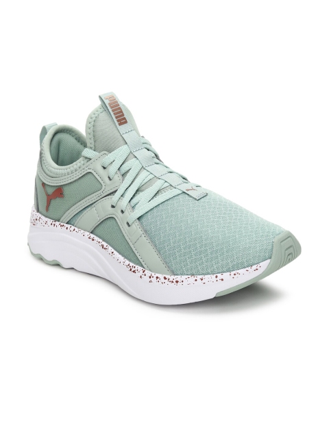 

Puma Women Sea Green Softride Sophia Speckle Slip-On Running Shoes