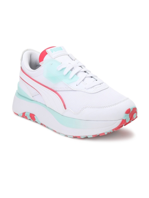 

Puma Women White Colourblocked Rider Clights Sneakers
