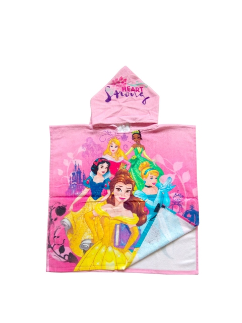 

Disney Athom Trendz Kids Pink & Blue Disney Princess 350 GSM Pure Cotton Bath Towel