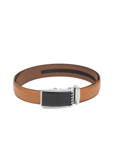 

Calvadoss Men Tan Textured PU Belt