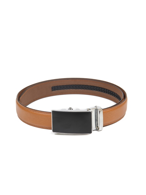 

Calvadoss Men Tan Textured PU Belt