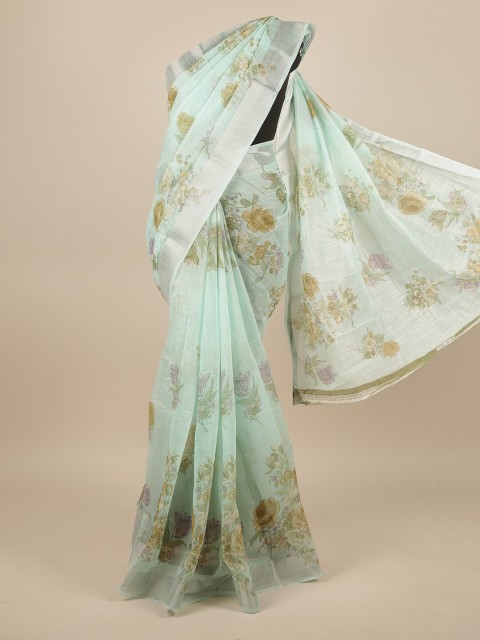 

Pothys Green Floral Printed Saree
