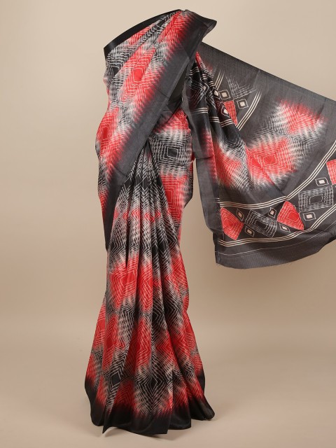 

Pothys Red & Black Printed Saree