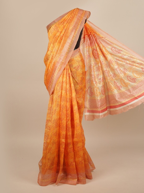 

Pothys Orange Printed Saree