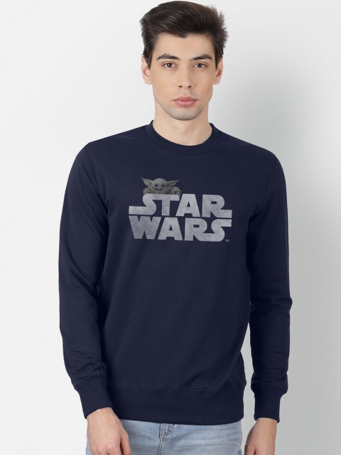 

Free Authority Men Navy Blue Star Wars Printed Cotton Sweatshirt