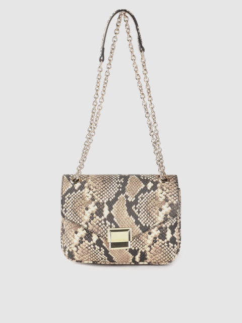 

ALDO Beige & Brown Snakeskin Print Shoulder Bag