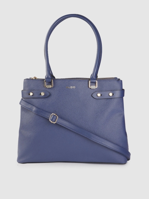 

ALDO Navy Blue Solid Shoulder Bag