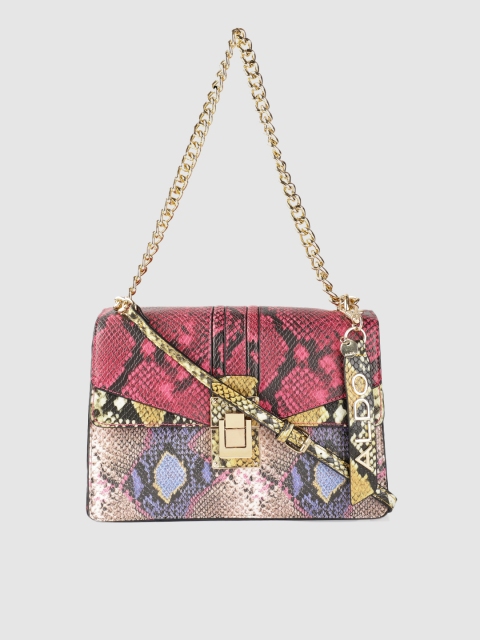 

ALDO Multicoloured Snakeskin Print Structured Sling Bag, Multi