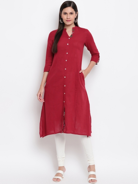 

IMARA Women Maroon Kurta