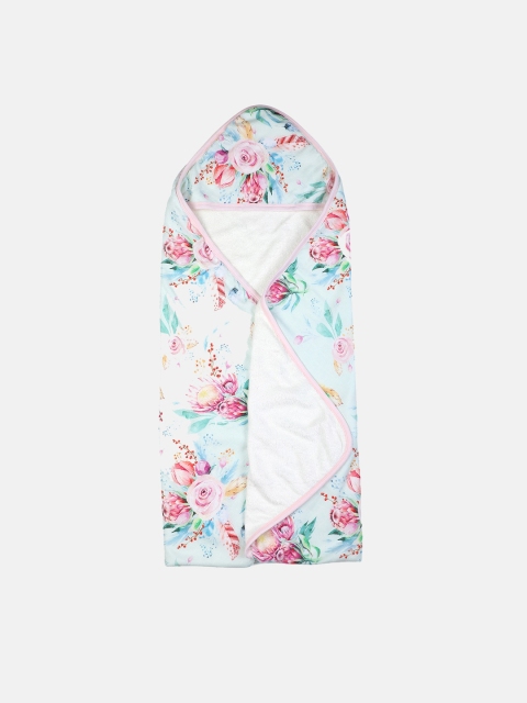 

Softsens Multi-Coloured GSM 120 Secret Garden Super Soft Muslin Hooded Towel